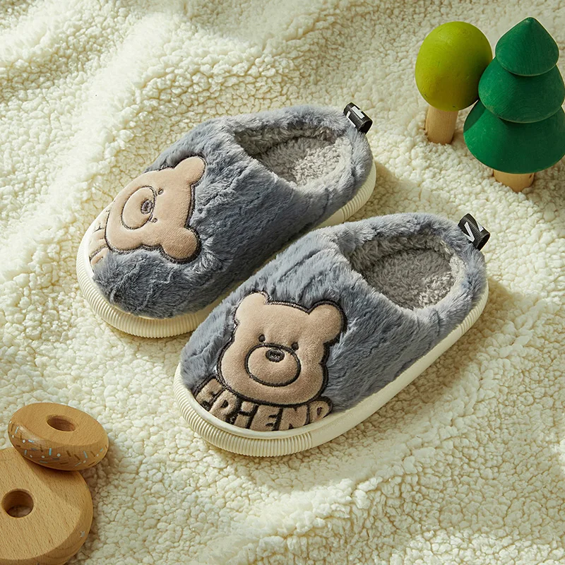 Веселые детские хлопковые тапочки "Марио", зимние теплые и удобные Семейные тапочки с медведем 
Веселые детские хлопковые тапочки "Марио", зимние теплые и удобные Семейные тапочки с медведем