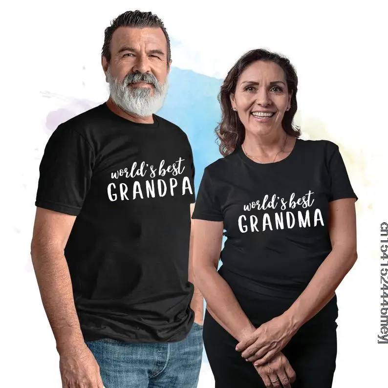 GrandMA GrandPA T Shirt Word's Best Grandpa/grandma Graphic Tshirt Casual Short Sleeve Grandma Grandpa Matching T-Shirts
GrandMA GrandPA T Shirt Word's Best Grandpa/grandma Graphic Tshirt Casual Short Sleeve Grandma Grandpa Matching T-Shirts
