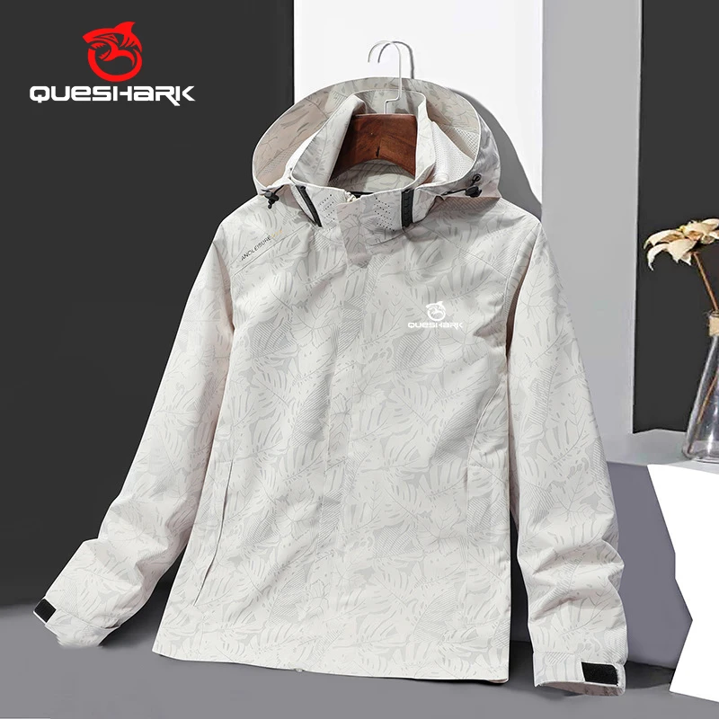 QUESHARK Men Leaf Pattern Waterproof Windproof Softshell Camping Hiking Jacket Spring Autumn Trekking Climbing Windbreaker Coat
QUESHARK Men Leaf Pattern Waterproof Windproof Softshell Camping Hiking Jacket Spring Autumn Trekking Climbing Windbreaker Coat