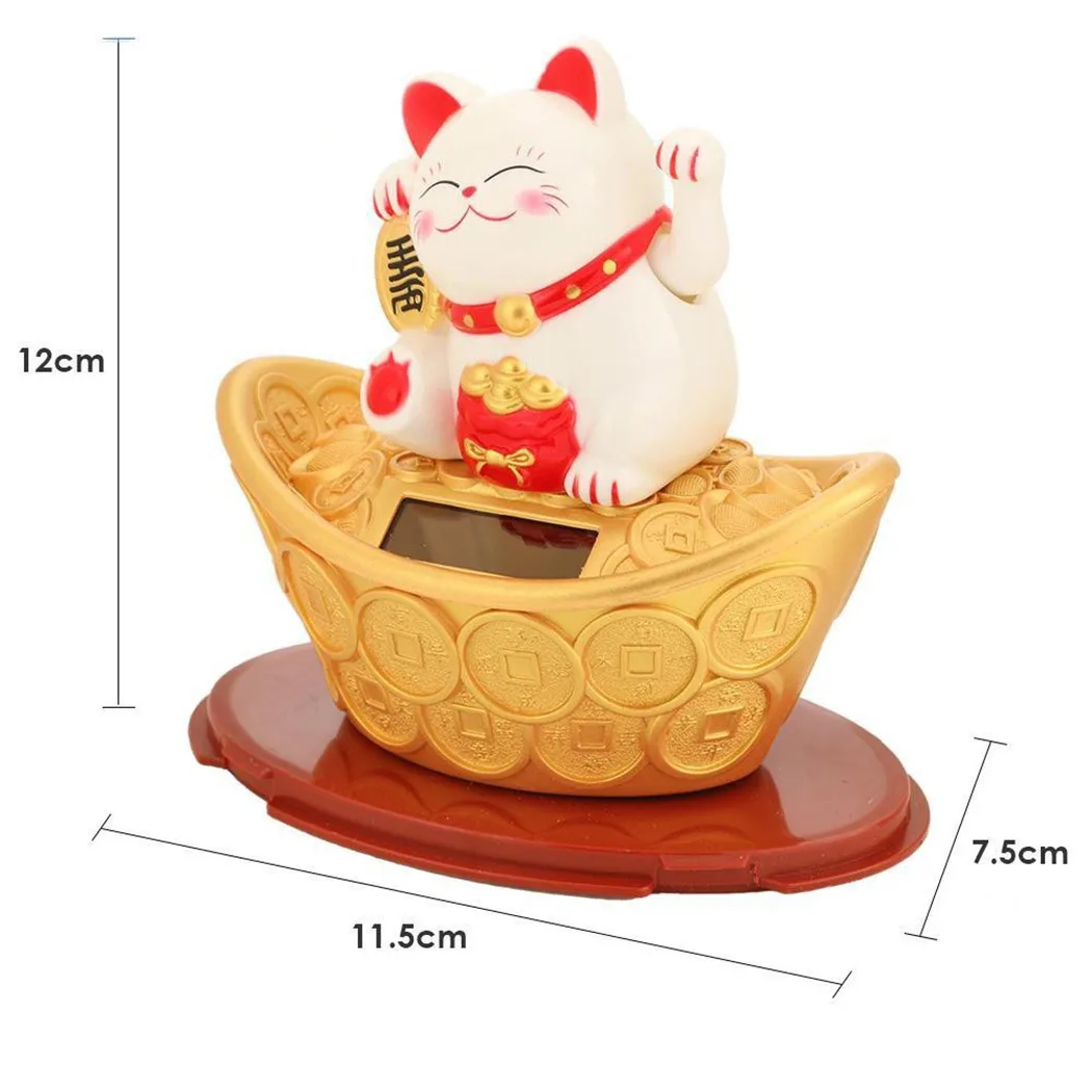 Gold Ingot Lucky Cat Hand Hotel New Year Ornament Shop Solar Waving Beckoning Craft Decor Fortune Plastic Wealth
Gold Ingot Lucky Cat Hand Hotel New Year Ornament Shop Solar Waving Beckoning Craft Decor Fortune Plastic Wealth