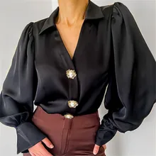 Women's Blouse Fashion Design Balloon Sleeve Casual Loose Satin Blouse Autumn Spring New 2022 Ladies Tops Female Clothing
Women's Blouse Fashion Design Balloon Sleeve Casual Loose Satin Blouse Autumn Spring New 2022 Ladies Tops Female Clothing