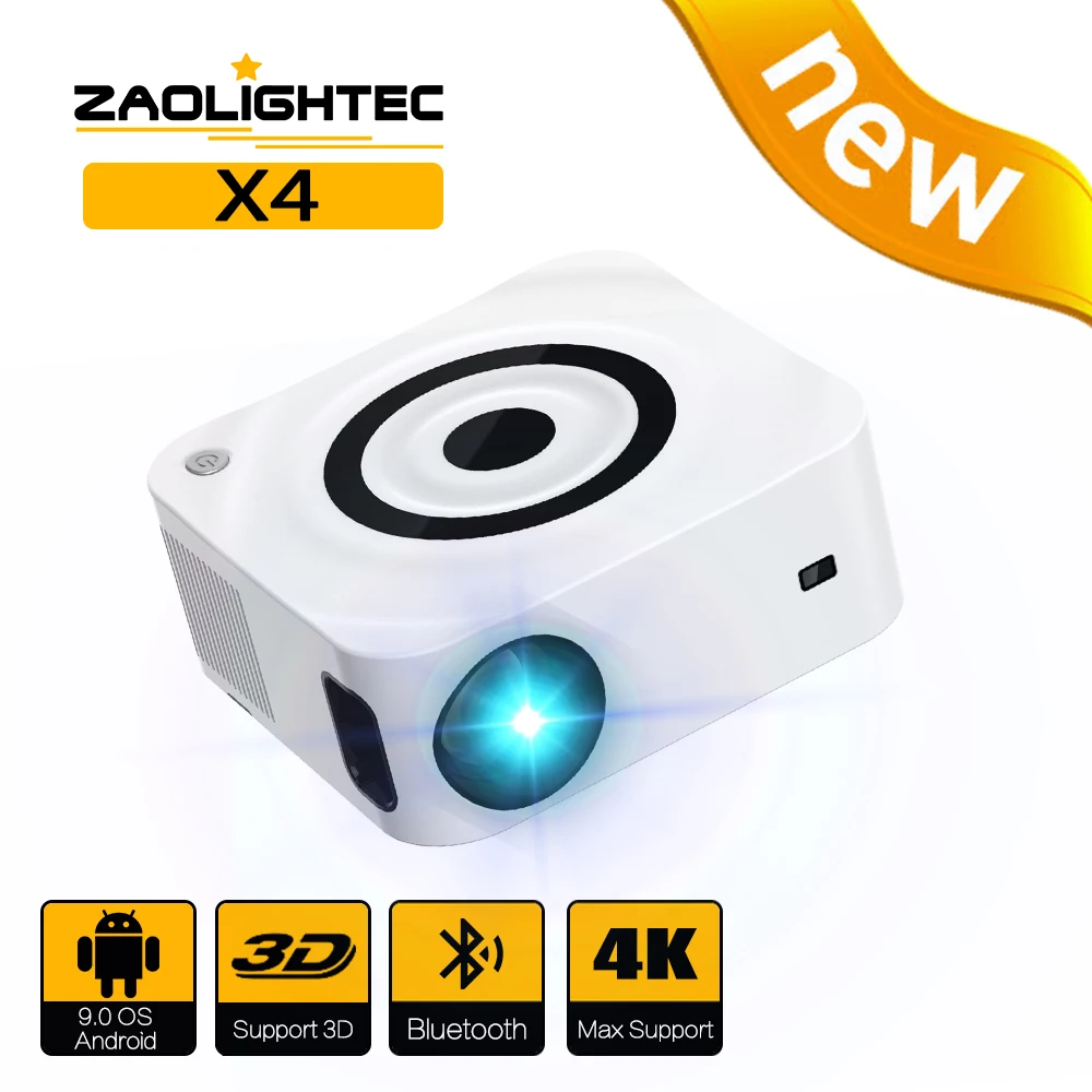 ZAOLITHTEC X4 Video Proyector with WiFi Bluetooth Portable Projector Full HD 1080P Supported 4K LED Home Outdoor Projector
ZAOLITHTEC X4 Video Proyector with WiFi Bluetooth Portable Projector Full HD 1080P Supported 4K LED Home Outdoor Projector