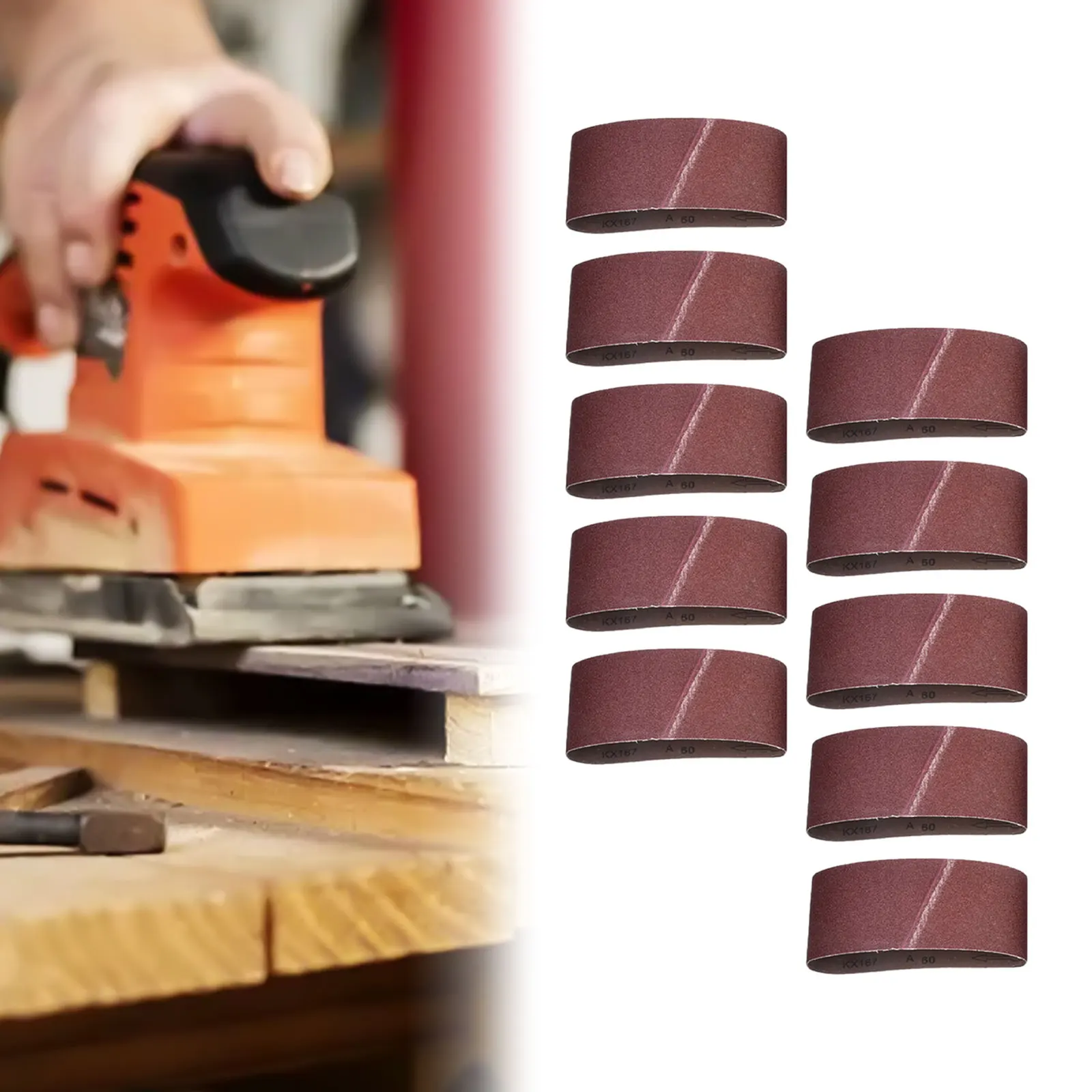 10pcs Sanding Belt 100mmX560mm Sandingpaper Sticks Tape For Grinder 560 Abrasive Tapes 560 Abrasive Tools Accessories
10pcs Sanding Belt 100mmX560mm Sandingpaper Sticks Tape For Grinder 560 Abrasive Tapes 560 Abrasive Tools Accessories