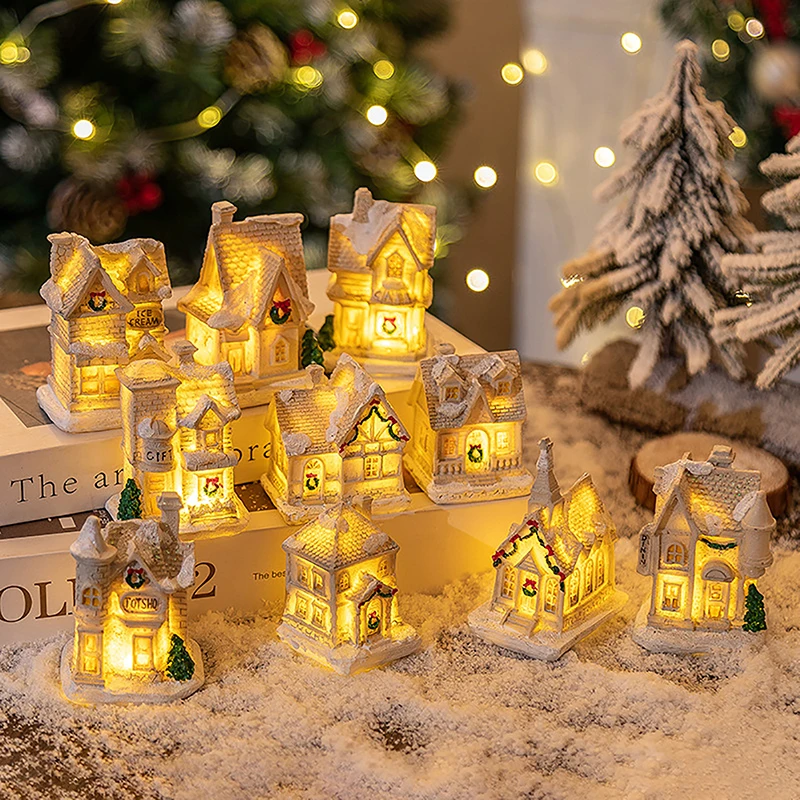 Christmas Decorations Resin Small House Light Up Village House Figurines Cartoon Table Ornament For Holiday Gift Cute Christmas
Christmas Decorations Resin Small House Light Up Village House Figurines Cartoon Table Ornament For Holiday Gift Cute Christmas