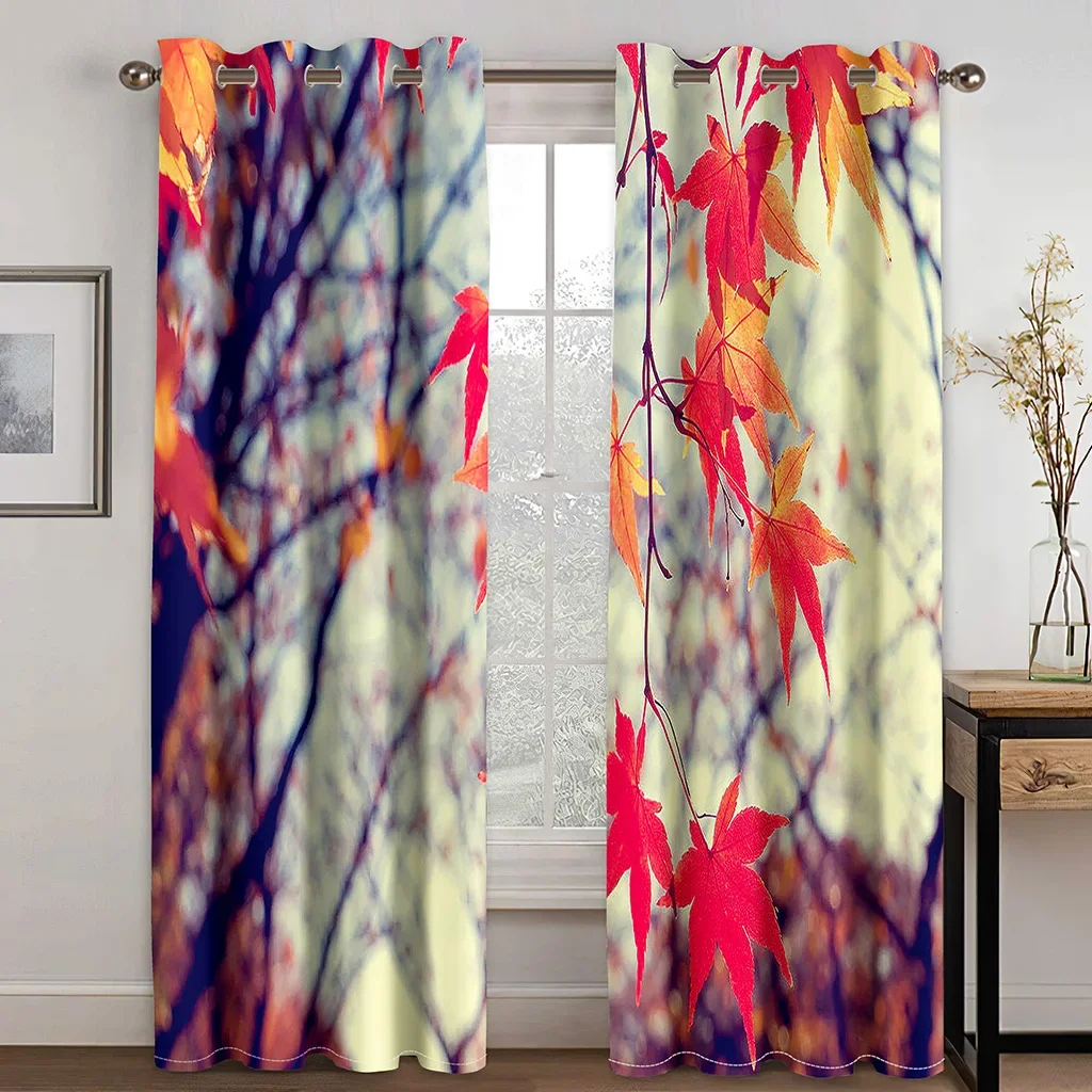 150x166cm Natural Scenery Autumn Maple Leaf Landscape Thin Window Curtains for Living Room Bedroom Decor 2 Pieces Free Shipping
150x166cm Natural Scenery Autumn Maple Leaf Landscape Thin Window Curtains for Living Room Bedroom Decor 2 Pieces Free Shipping