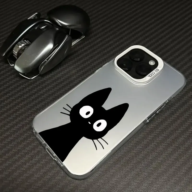 Cute Cat Black Cartoon Cats Coque For Apple iPhone 16e 16 14 15 13 11 Pro Max Case 15 Plus 12 13 Mini 16e Shockproof Phone Cover Cute Cat Black Cartoon Cats Coque For Apple iPhone 16e 16 14 15 13 11 Pro Max Case 15 Plus 12 13 Mini 16e Shockproof Phone Cover