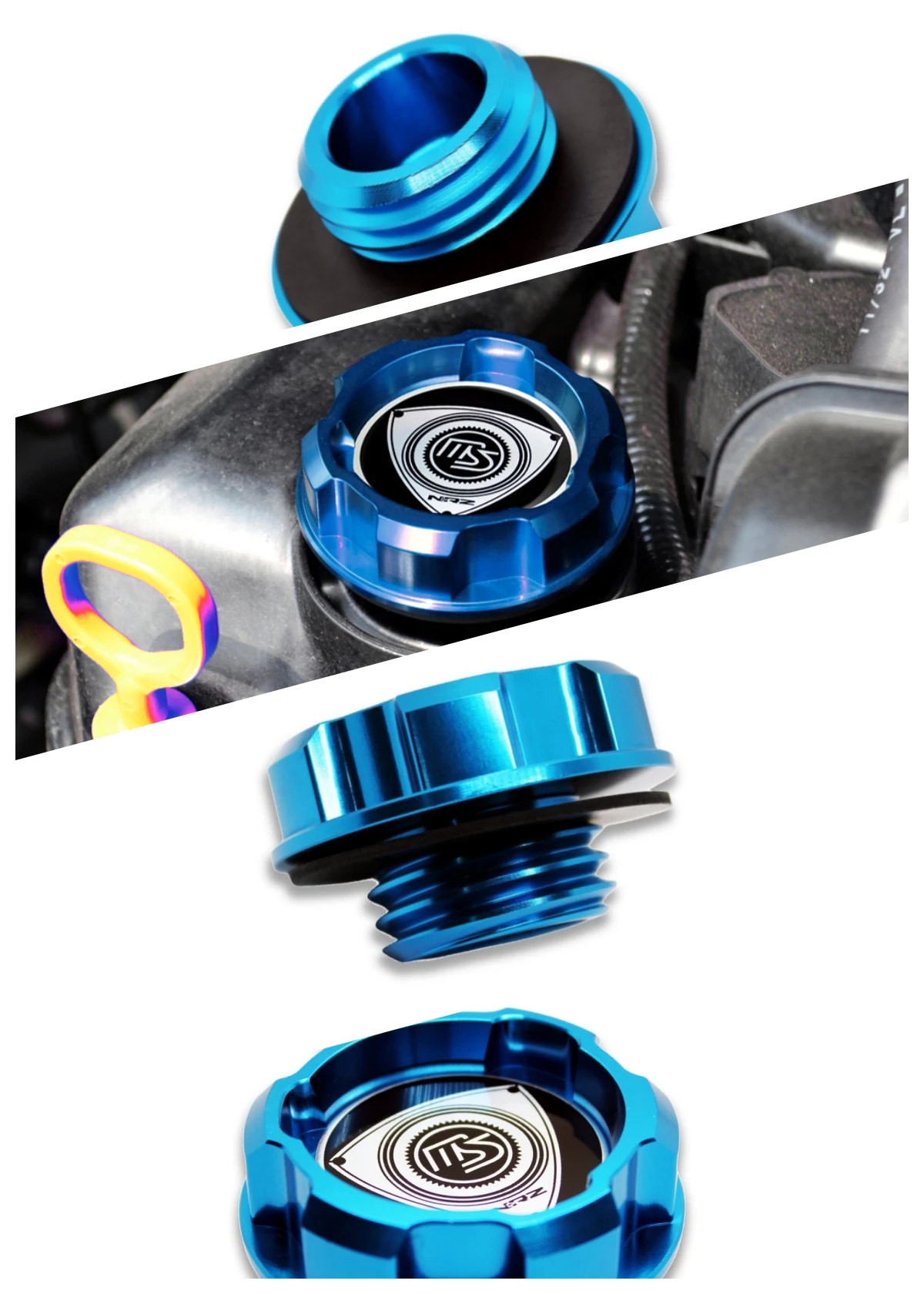 تسوق Aluminum ENGINE Oil Cap For MAZDASPEED RACING RX8 RX7 MIATA MAZDA