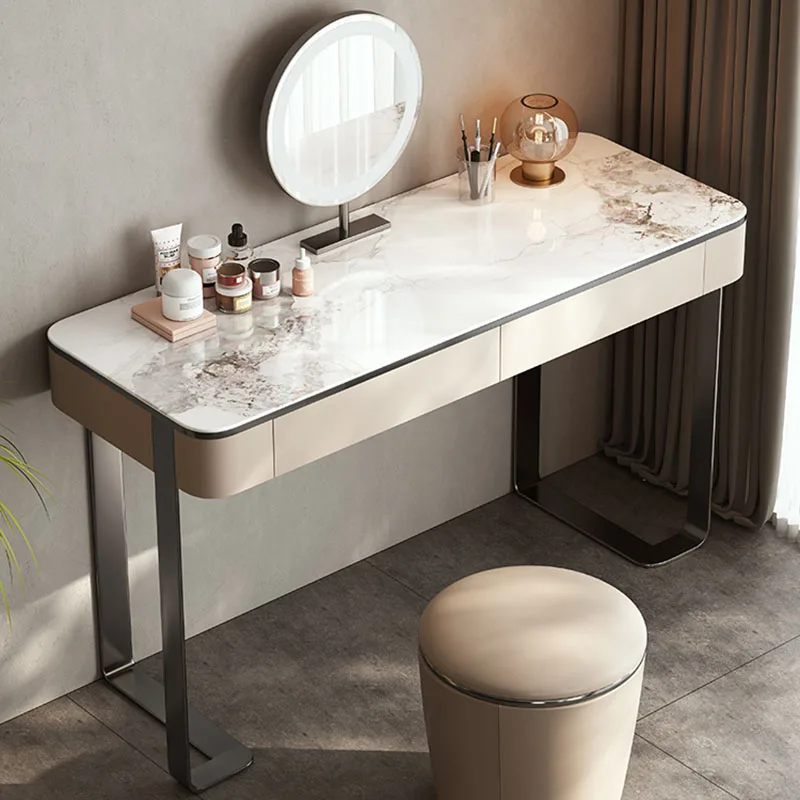 

Nice Vanity Table Italian Minimalist Solid Wood Stool Standing Tall Beauty Display Dressers Compact Komody Room Accessories