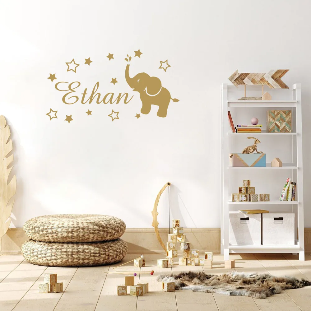 Star Elephant Personalized Name Wall Sticker Home Decoration Accessories For Kids Rooms Decoration Mural Custom
Star Elephant Personalized Name Wall Sticker Home Decoration Accessories For Kids Rooms Decoration Mural Custom