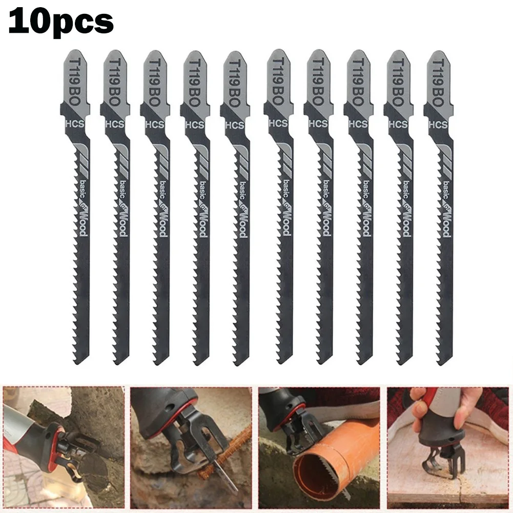 10Pcs HCS Reciprocating Saw Blades Jigsaw Blades Wood Metal Plastic Board Cutting Electrical Tools T119BO
10Pcs HCS Reciprocating Saw Blades Jigsaw Blades Wood Metal Plastic Board Cutting Electrical Tools T119BO