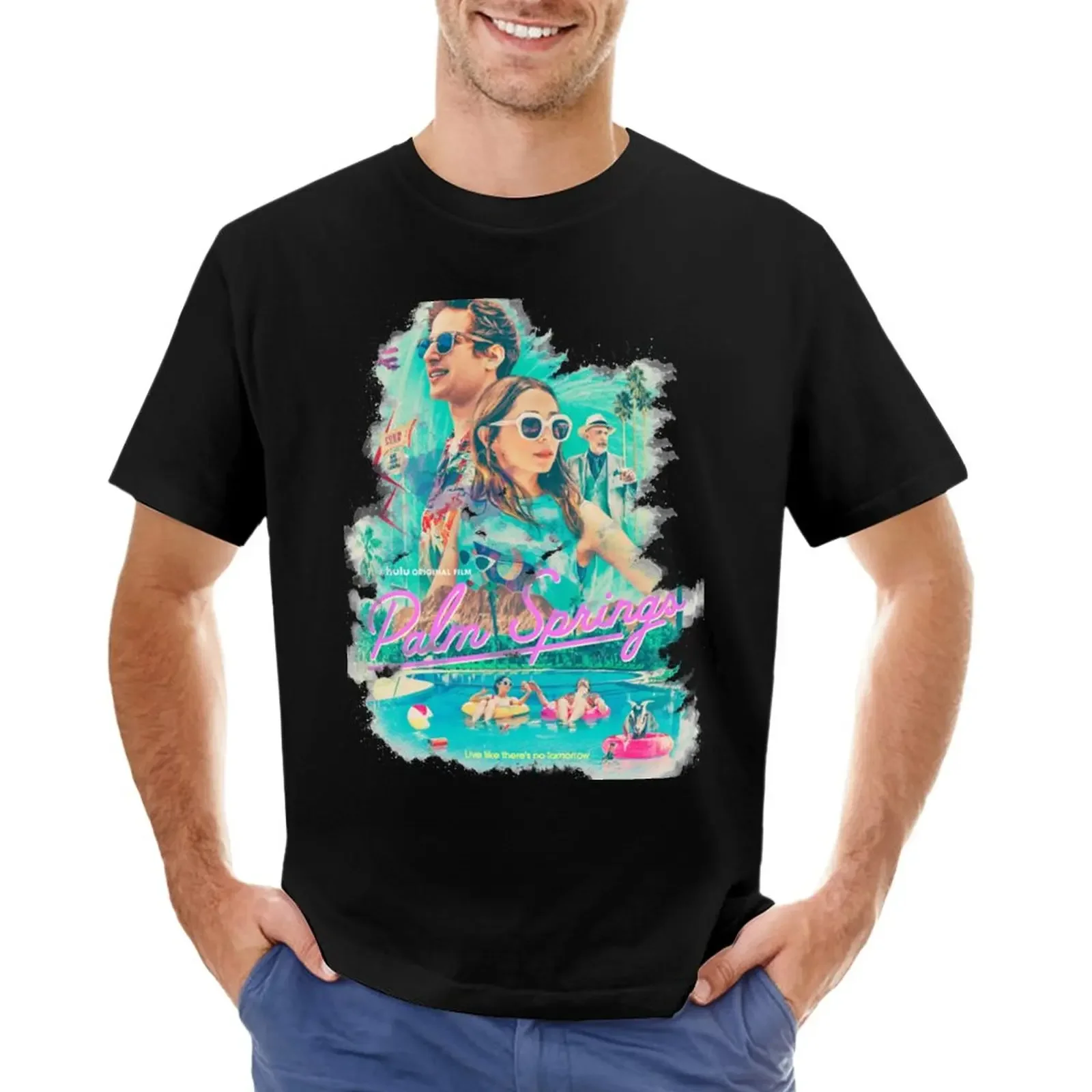 

Palm Springs movie poster T-Shirt quick drying anime anime clothes customs Men's cotton t-shirt