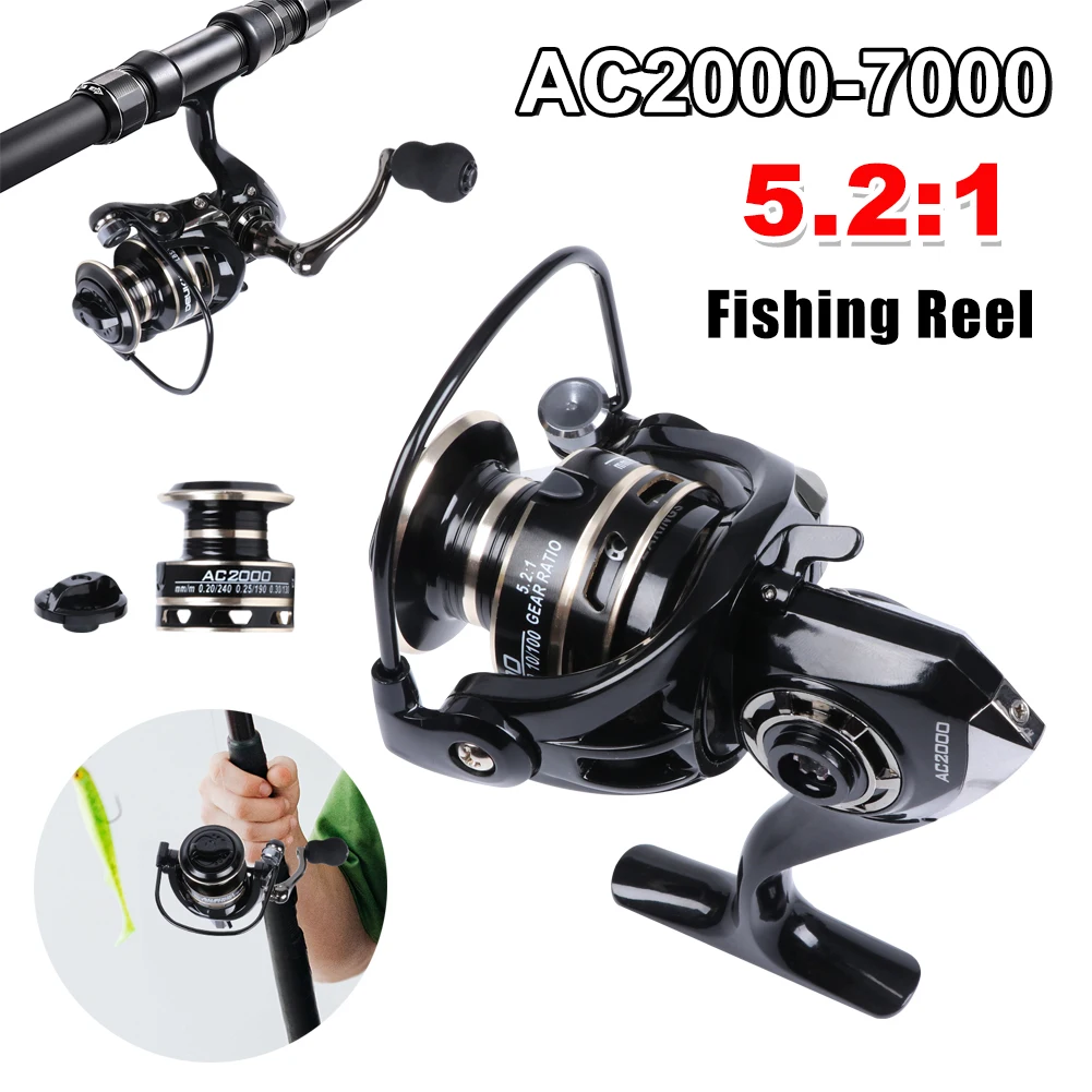 Spinning Fishing Reel Durable Ultra Smooth Long Casting Range Throwing Sea Fishing Casting Wheel with 8KG Drag 5.2: 1 Speed
Spinning Fishing Reel Durable Ultra Smooth Long Casting Range Throwing Sea Fishing Casting Wheel with 8KG Drag 5.2: 1 Speed