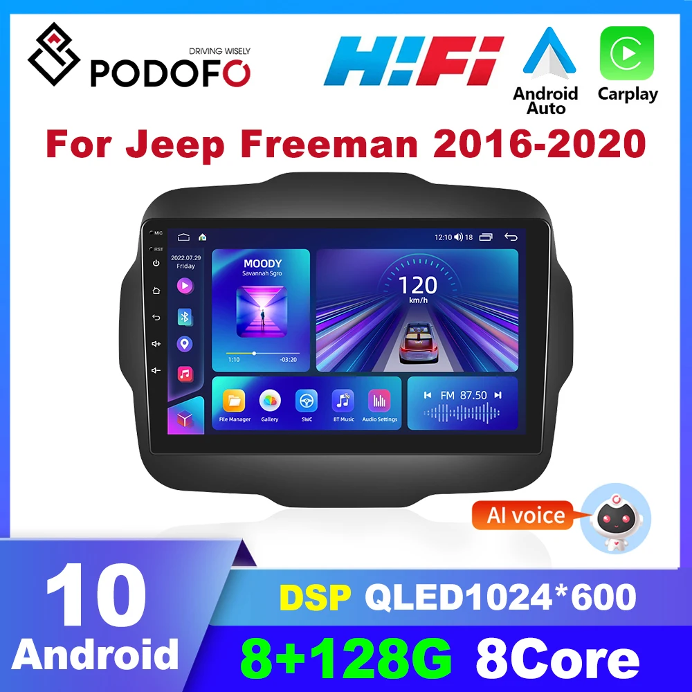 Podofo 2 din Android Car Radio For Jeep Renegade/Freeman 2016-2020 Car Multimedia Player Audio CarPlay Autoradio GPS
Podofo 2 din Android Car Radio For Jeep Renegade/Freeman 2016-2020 Car Multimedia Player Audio CarPlay Autoradio GPS