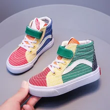 Boys and Girls Shoes for Children's High-top Canvas Shoes 2022 Spring and Autumn New Candy Color Soft Sole Non-slip Kid Sneakers
Boys and Girls Shoes for Children's High-top Canvas Shoes 2022 Spring and Autumn New Candy Color Soft Sole Non-slip Kid Sneakers