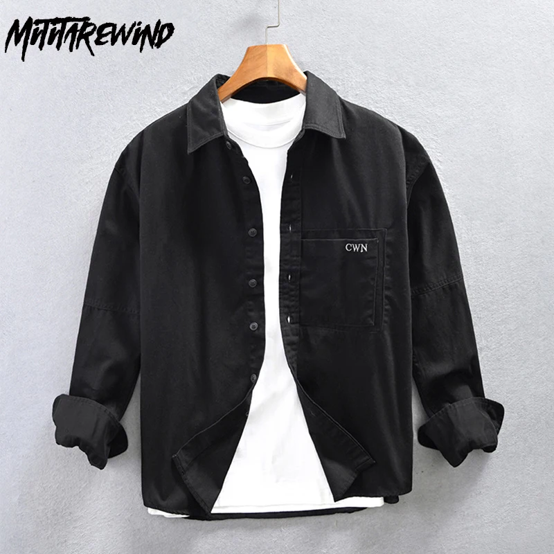 Spring Autumn Shirt Men Japanese Fashion Workwear Pure Cotton Casual Shirts Long Sleeve Black Shirts Male Simple Versatile Tops
Spring Autumn Shirt Men Japanese Fashion Workwear Pure Cotton Casual Shirts Long Sleeve Black Shirts Male Simple Versatile Tops