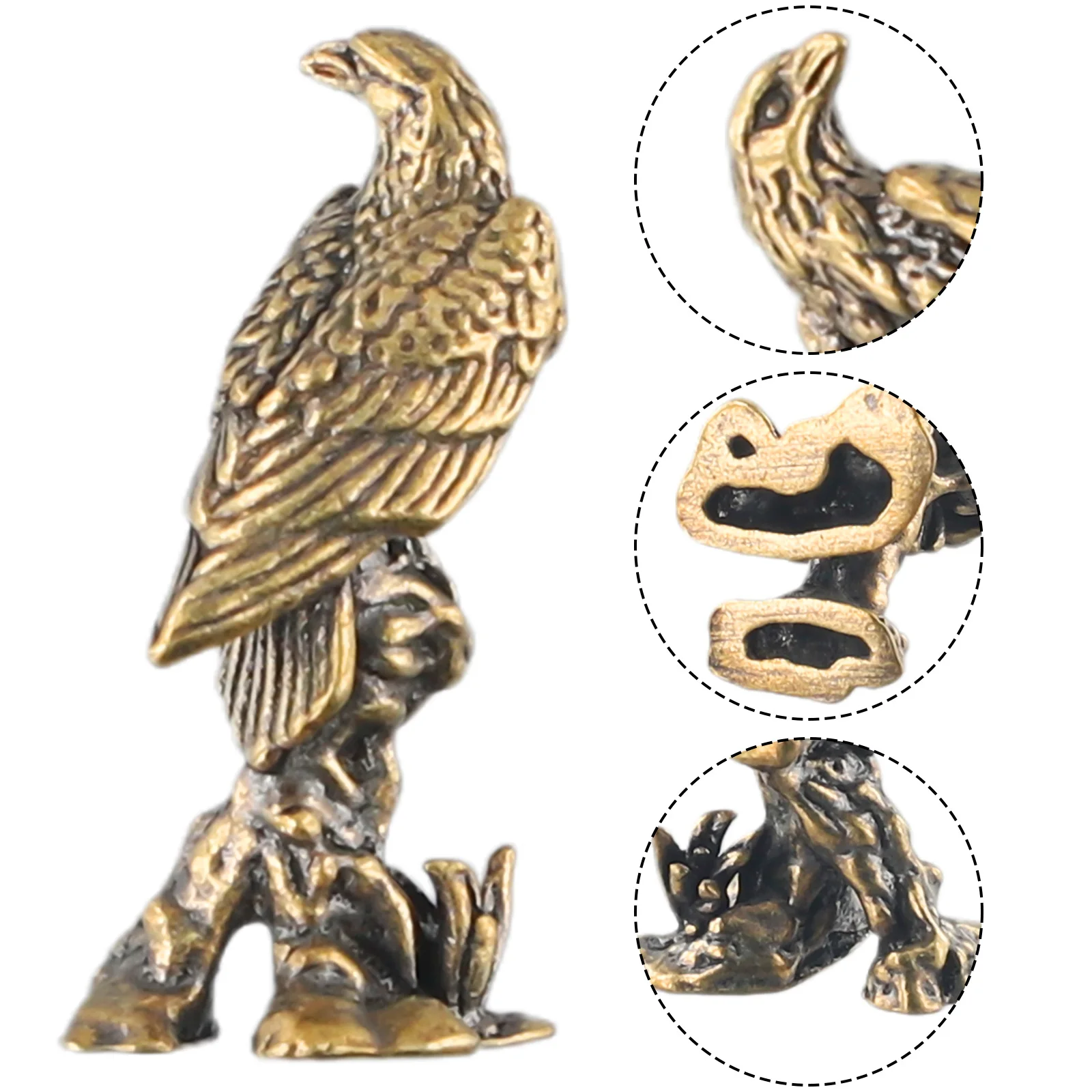 Eagle Statue Miniature Sculpture Handmade Eagle Ornament Vintage Traditional Craft Copper Bird Home Office Desk Animal Decor
Eagle Statue Miniature Sculpture Handmade Eagle Ornament Vintage Traditional Craft Copper Bird Home Office Desk Animal Decor