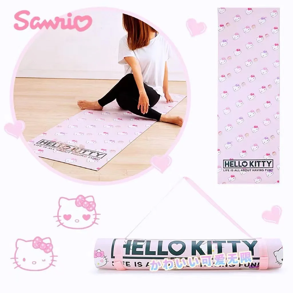 Ударопрочный домашний Коврик для йоги Hello Kitty Kawaii Kuromi с героями мультфильмов аниме Sanrio милый утолщенный нескользящий портативный фитнес-коврик
Ударопрочный домашний Коврик для йоги Hello Kitty Kawaii Kuromi с героями мультфильмов аниме Sanrio милый утолщенный нескользящий портативный фитнес-коврик