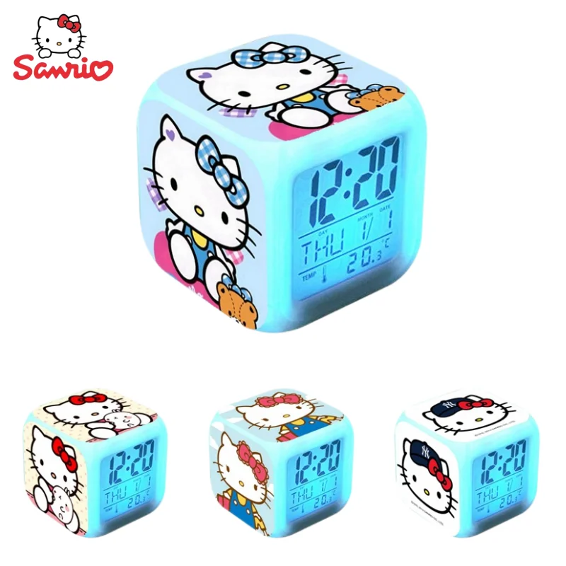 Sanrio Animation Peripheral Kawaii Cartoon Cute Hello Kitty Color Changing Alarm Clock Creative Wake-up Artifact Gift Wholesale
Sanrio Animation Peripheral Kawaii Cartoon Cute Hello Kitty Color Changing Alarm Clock Creative Wake-up Artifact Gift Wholesale