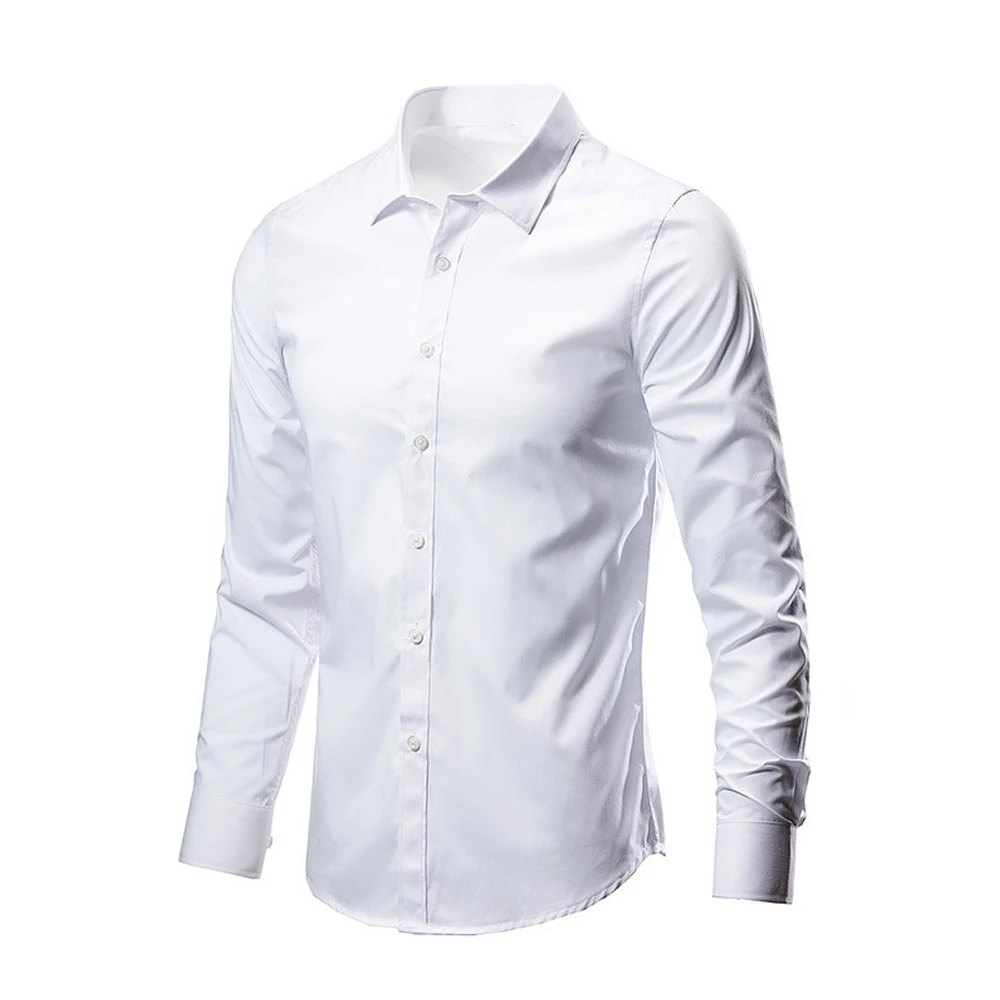 Men's Business Classic Shirts Slim Fit Long Sleeve Solid Color Single Breasted Long Sleeve Formal Social Shirt Male Clothing
Men's Business Classic Shirts Slim Fit Long Sleeve Solid Color Single Breasted Long Sleeve Formal Social Shirt Male Clothing