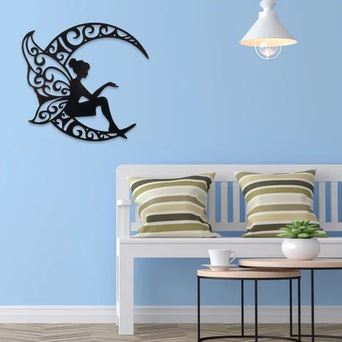 Romantic Iron Plating Flower Fairy Wall Ornament Exquisite Fairy Silhouette Wall Art Hanging Branch Decor Fairy Silhouette
Romantic Iron Plating Flower Fairy Wall Ornament Exquisite Fairy Silhouette Wall Art Hanging Branch Decor Fairy Silhouette
