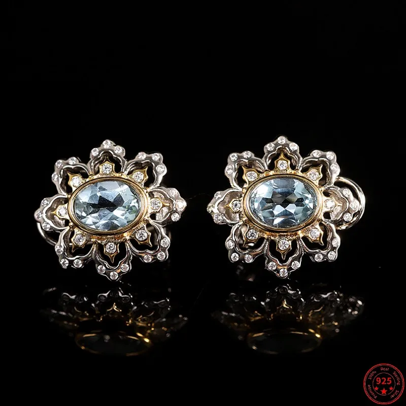 Женские серьги из серебра S925 пробы, новинка 2023, женская модная позолоченная серьга-клипса с топазом и цветами из циркония, серебряные ювелирные изделия
Женские серьги из серебра S925 пробы, новинка 2023, женская модная позолоченная серьга-клипса с топазом и цветами из циркония, серебряные ювелирные изделия