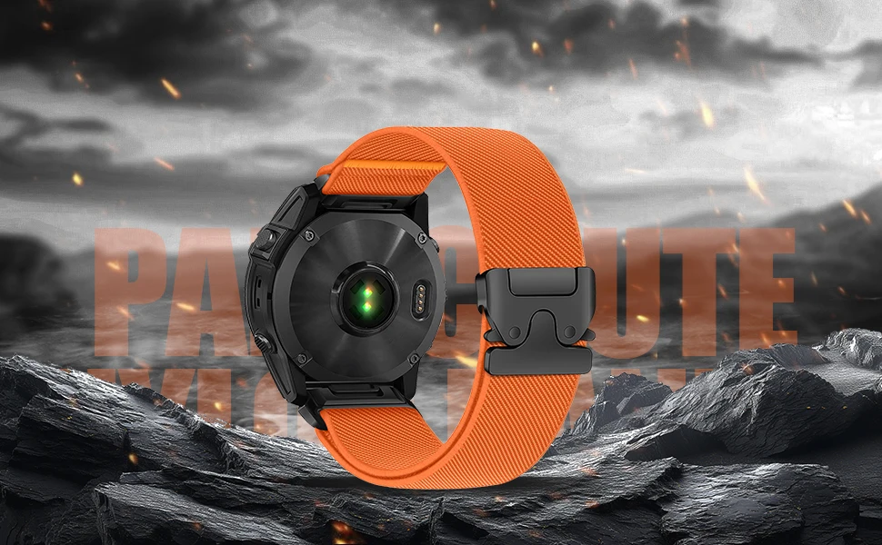 22mm Quick Fit Strap for Garmin Fenix 8 7 Pro 7S 6X 6 5X 5Plus Venu 3 Tactix 7 Parachute Nylon bracelet correa Fenix 8 band 47mm 22mm Quick Fit Strap for Garmin Fenix 8 7 Pro 7S 6X 6 5X 5Plus Venu 3 Tactix 7 Parachute Nylon bracelet correa Fenix 8 band 47mm