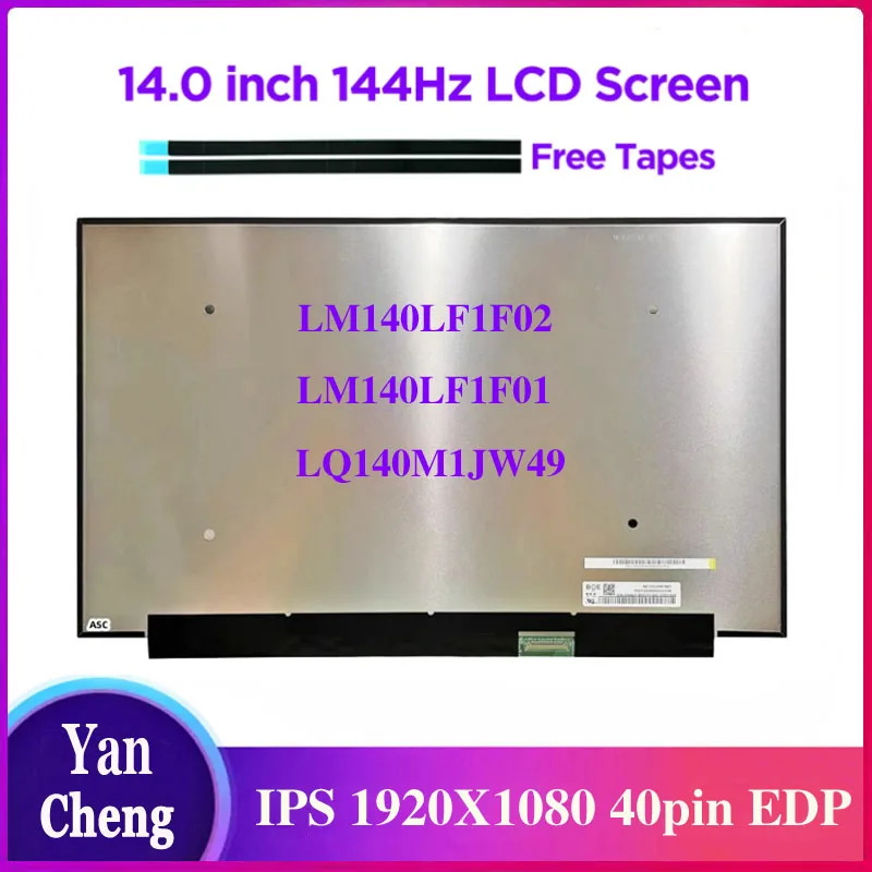 ЖК-экран IPS для ноутбука, 14 дюймов, 144 Гц, LM140LF1F02, LQ140M1JW49, LM140LF1F01, 120 Гц для ASUS ROG Zephyrus G14 GA401Q PX401Q, 40-контактный eDP
ЖК-экран IPS для ноутбука, 14 дюймов, 144 Гц, LM140LF1F02, LQ140M1JW49, LM140LF1F01, 120 Гц для ASUS ROG Zephyrus G14 GA401Q PX401Q, 40-контактный eDP