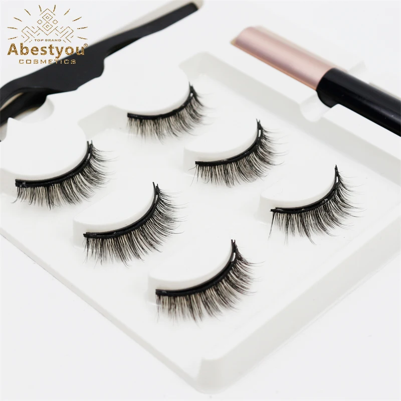 Abestyou 14mm 3d 3pairs Natural Style 5 Magnet Magnetic False Eyelashes Pinzas Pinzette With Waterproof Eyeliner Makeup Tools
Abestyou 14mm 3d 3pairs Natural Style 5 Magnet Magnetic False Eyelashes Pinzas Pinzette With Waterproof Eyeliner Makeup Tools