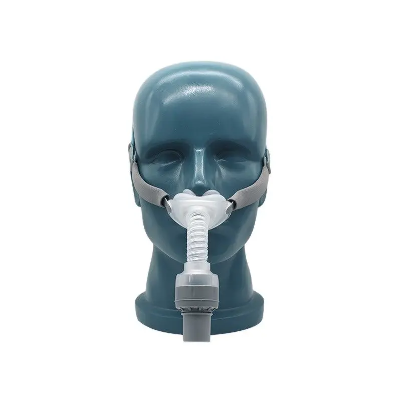 

P2H Nasal Pillows Interface CPAP Mask with Headgear and 3 Size Cushions Air Breathing Sleep Apnea Anti Snoring Sleep Mask