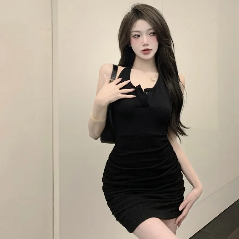 Summer Sexy Halter Mini Dress For Women Casual Slim Mini Jeans Dress Ladies Fashion Loose Pencil Dress New Hip Package Dress
Summer Sexy Halter Mini Dress For Women Casual Slim Mini Jeans Dress Ladies Fashion Loose Pencil Dress New Hip Package Dress