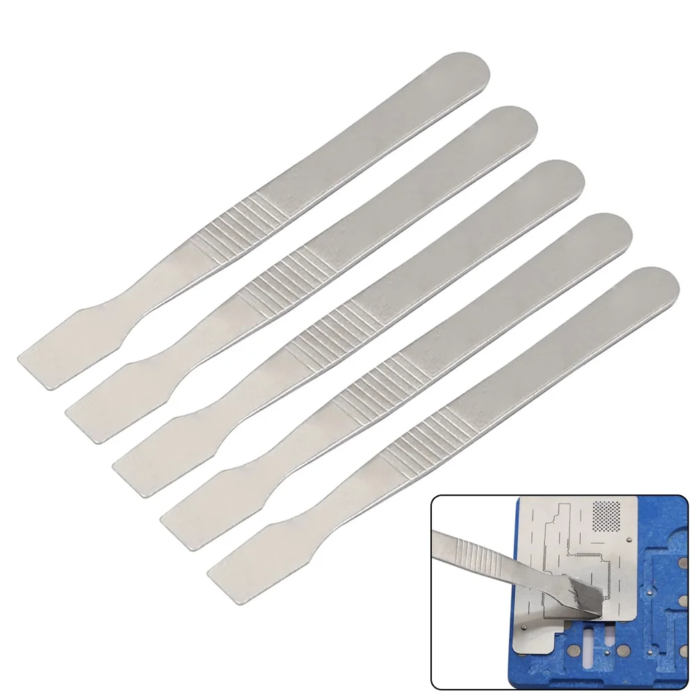 Metal Spudger 5Pcs Disassemble Crowbar Phone Electronic Repair Tools Solding Paste Spudger Tool Accessories 120*11mm
Metal Spudger 5Pcs Disassemble Crowbar Phone Electronic Repair Tools Solding Paste Spudger Tool Accessories 120*11mm