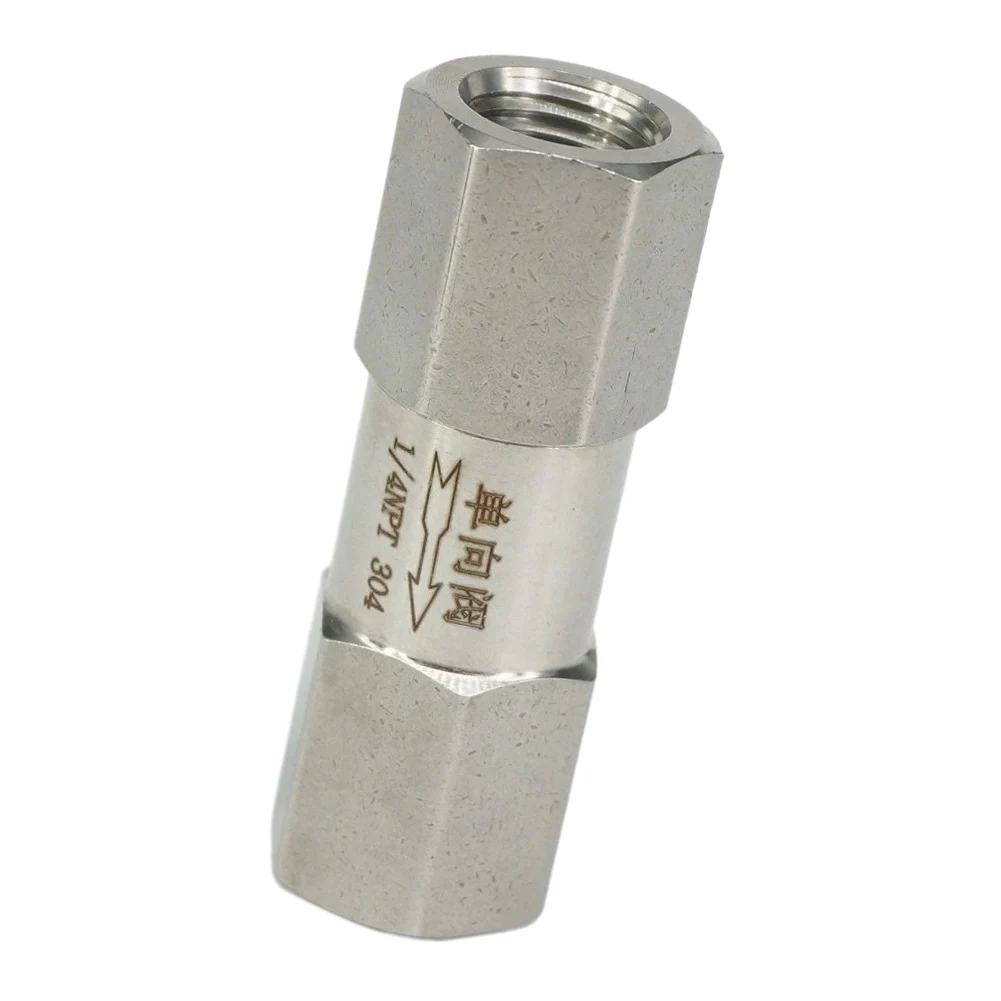 1pc 1/4\" NPT Female To Male Thread Check Valve Black Silver Stainless Steel Non-Return Needle Valve Pipe Hardware Accessories
1pc 1/4\" NPT Female To Male Thread Check Valve Black Silver Stainless Steel Non-Return Needle Valve Pipe Hardware Accessories