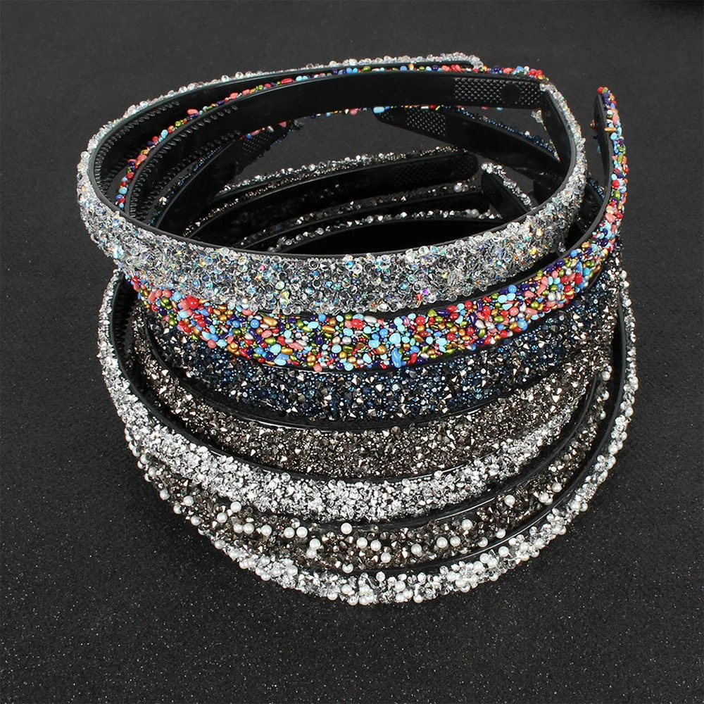Women Headdress Simple Luxury Crystal Simulated Pearl Hair Hoop Crystal Hairbands Hair Accessories Pearl Headbands
Women Headdress Simple Luxury Crystal Simulated Pearl Hair Hoop Crystal Hairbands Hair Accessories Pearl Headbands