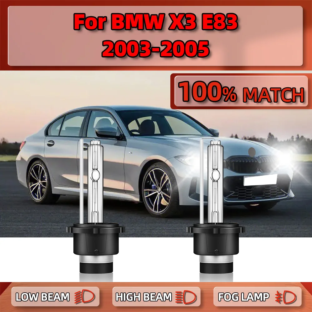 2x Xenon Bulb D2S HID Headlamp 35W 20000LM Car Headlight Bulbs 6000K White 12V Plug And Play For BMW X3 E83 2003 2004 2005
2x Xenon Bulb D2S HID Headlamp 35W 20000LM Car Headlight Bulbs 6000K White 12V Plug And Play For BMW X3 E83 2003 2004 2005
