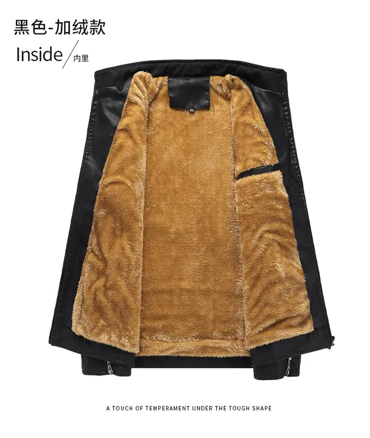 New Fleece Leather Jacket Men's Plus Velvet Men Winter Warm Motorcycle Thickened Leather Coat Man fleece Autumn PU Leather Coats 15 Mallzona Sf81b4b0b4eb84d59ba625d508c57aeddB New Fleece Leather Jacket Men's Plus Velvet Men Winter Warm Motorcycle Thickened Leather Coat Man fleece Autumn PU Leather Coats Mallzona