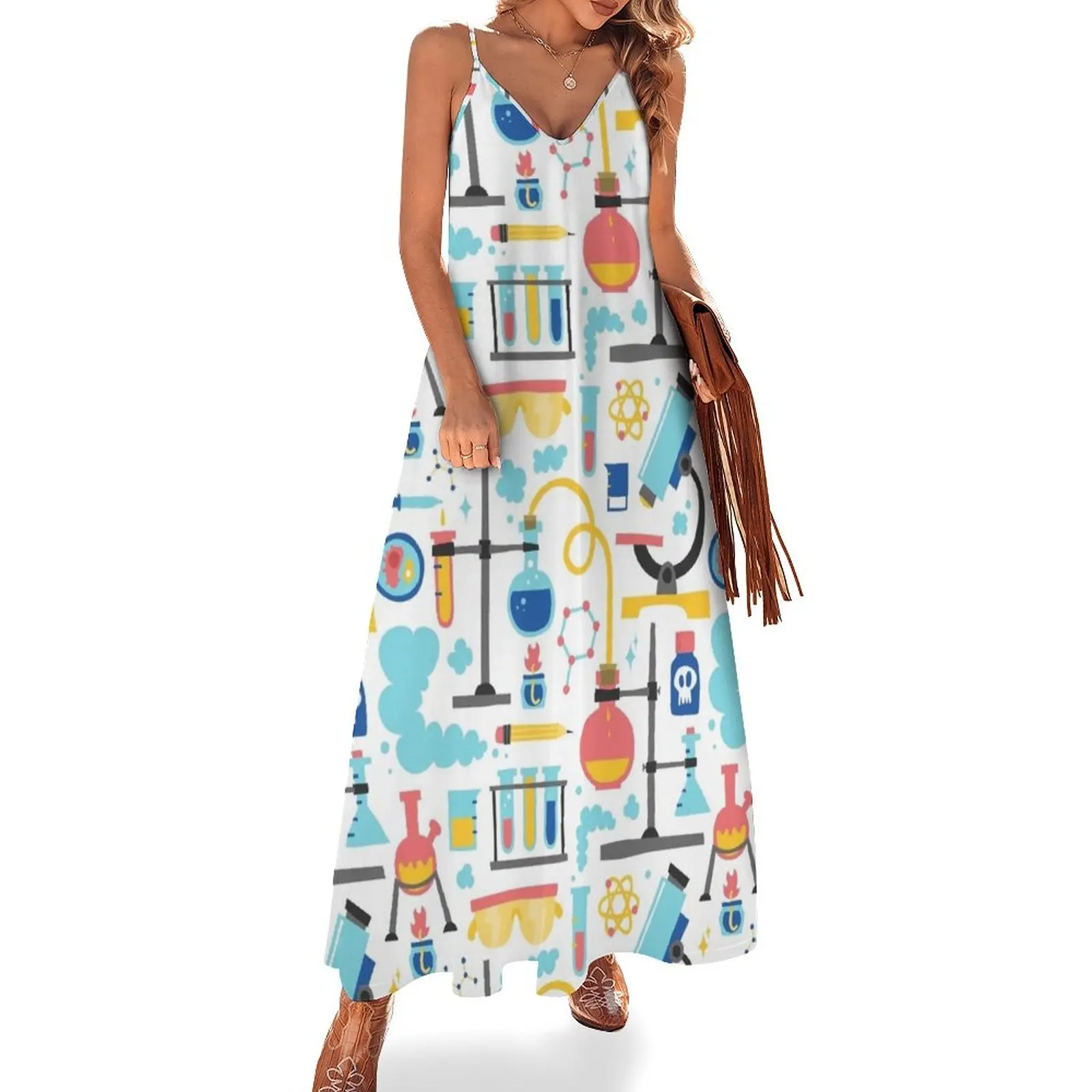 Chemistry lab science equipment pattern Sleeveless Dress dress summer dresses Evening gown Elegant gowns
Chemistry lab science equipment pattern Sleeveless Dress dress summer dresses Evening gown Elegant gowns