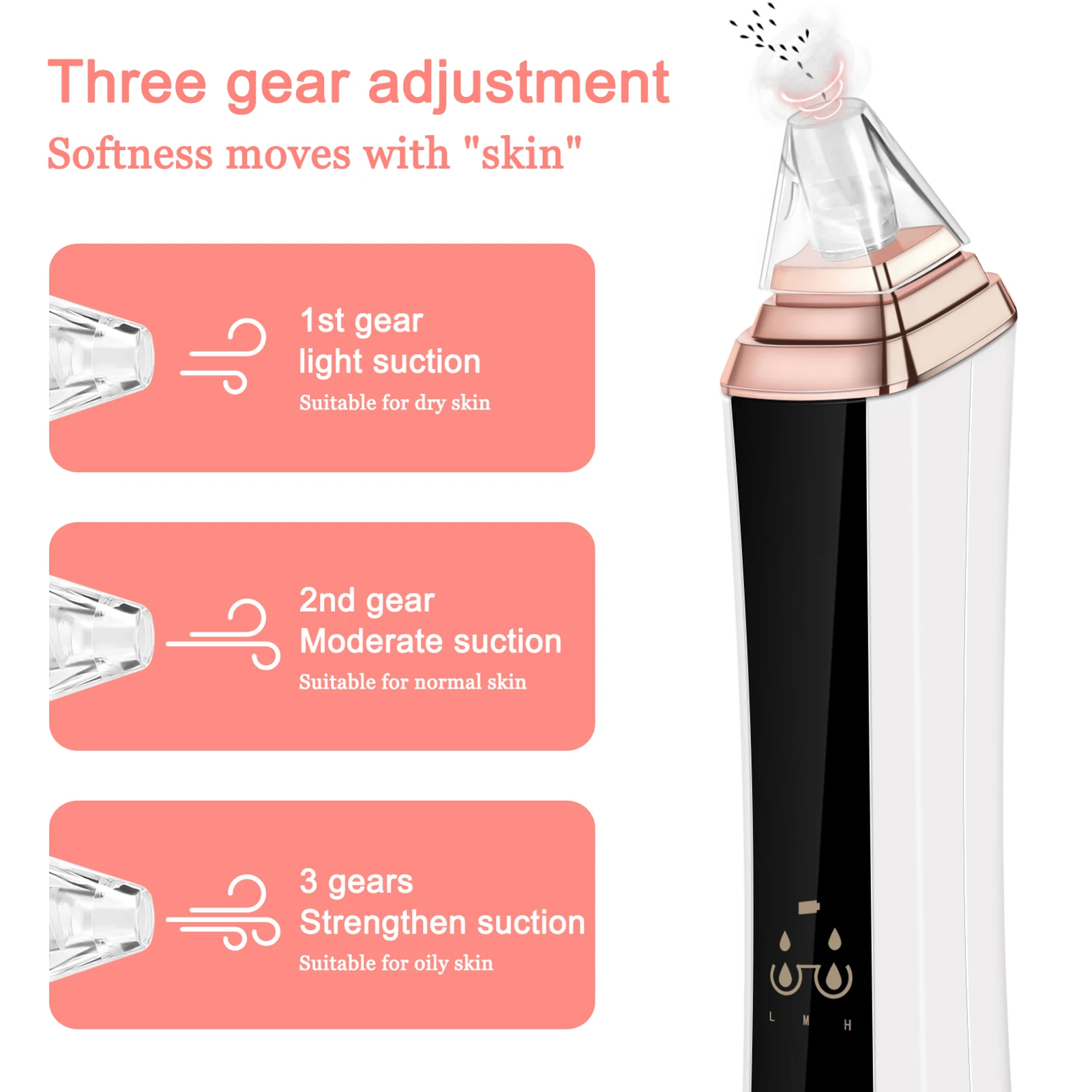 Rechargeable Display Blackhead Pore Cleaner Deep Cleaning Blackhead Pore Cleaner for Removing Blackhead Acne and Cleaning Pore
Rechargeable Display Blackhead Pore Cleaner Deep Cleaning Blackhead Pore Cleaner for Removing Blackhead Acne and Cleaning Pore
