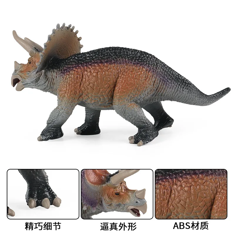 

Jurassic Simulation Triceratops Toy Dinosaur Model Animal Tyrannosaurus rex Pentosaur Solid Plastic Boy Gift