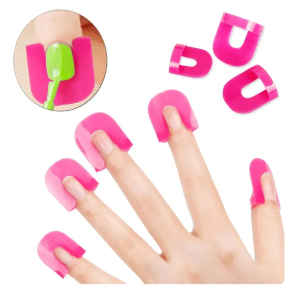 

26Pcs Nail Care Women's Beauty Model Anti-nail Clip Nail Polish Spill Proof Model Polish Glue Overflow Nail Art Tool Accessories