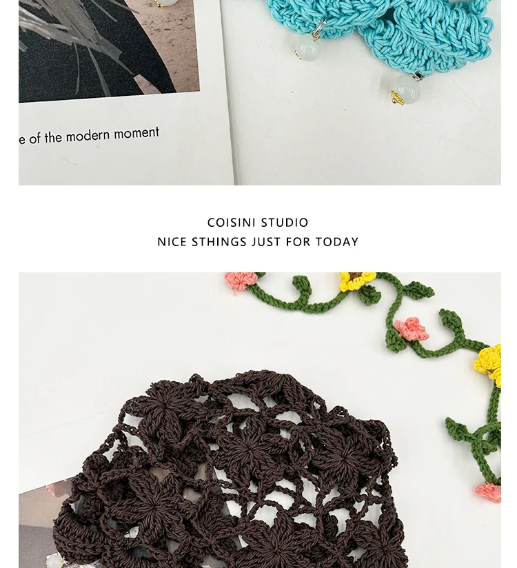 Bohemian Hollow Flower Knitted Beanie with Pearl Fringe 18 Sf81cc4329ddd48e59a1cde3939070b7bI