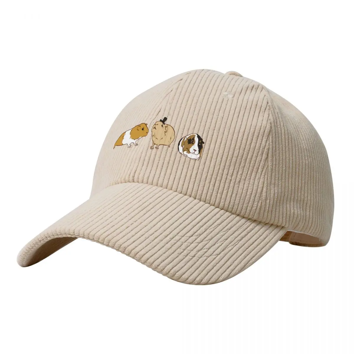

Guinea Pigs pattern Corduroy Baseball Cap Trucker Hat Bobble Hat Golf Women Men's