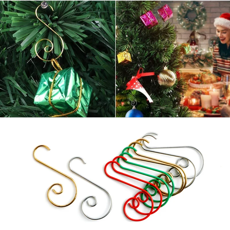 New Year 20pcs Christmas Ornament S-Shaped Hooks Xmas Tree Ball Pendant Hanging Decoration Holders For Home Party Navidad 2021
New Year 20pcs Christmas Ornament S-Shaped Hooks Xmas Tree Ball Pendant Hanging Decoration Holders For Home Party Navidad 2021