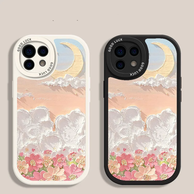 

Luxury Floral Case For XIAOMI Redmi Note 11 7 8 Pro K20 9C 9A 9S 10C Cover Shockproof Silicone Lambskin TPU Tulip Flower Funda