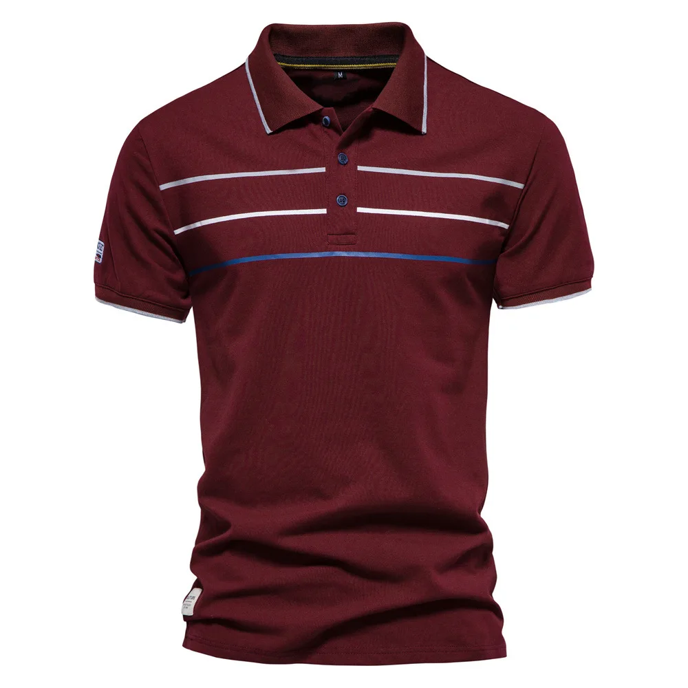 

2023 Men's Polo Shirt Casual Business Social Polo Short Sleeve Turndown Embroidery Male Shirts Fashion Streetwear Polos For Men
