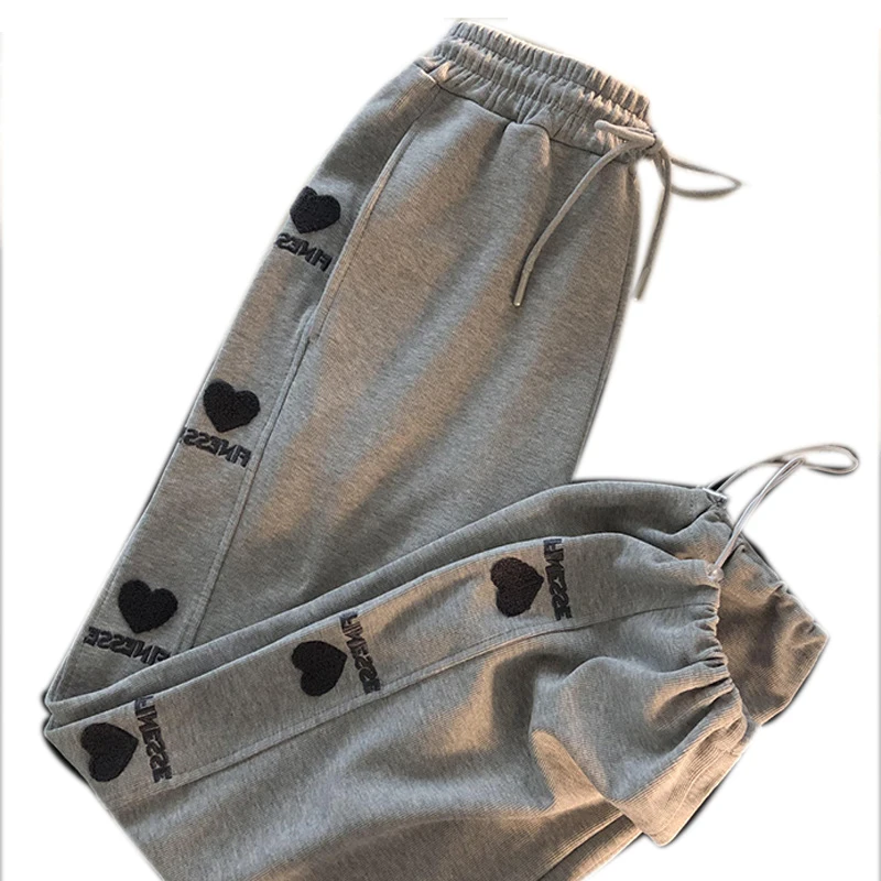 Women's Casual Embroidery Pattern Black White Gray Long Loose Trousers High Waist
Women's Casual Embroidery Pattern Black White Gray Long Loose Trousers High Waist