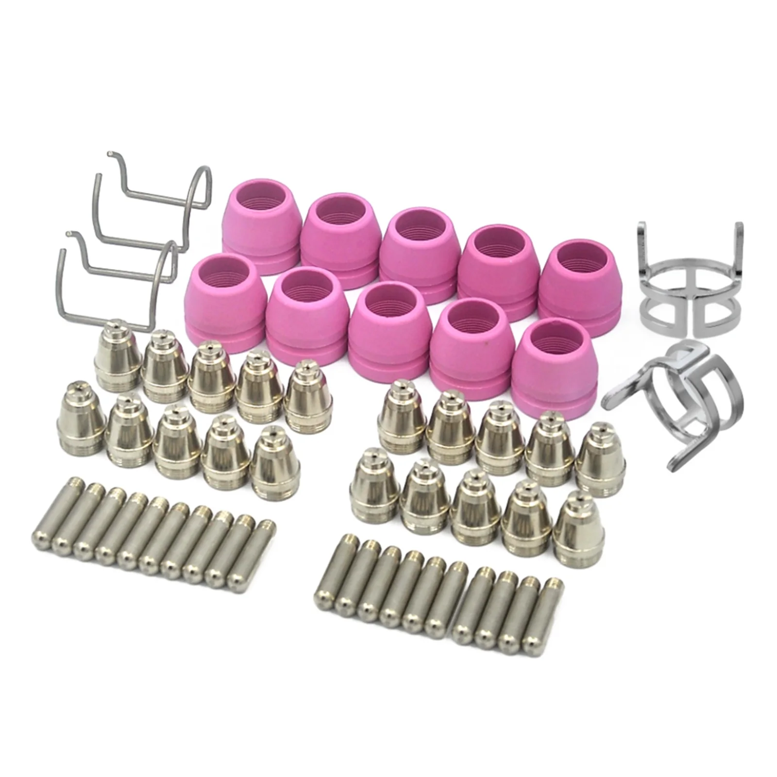 Electrode Nozzles Cups Kit Compatible with SG 55 AG 60 Plasma Cutter Torch 54x Consumables for DIY and Light Duty Projects
Electrode Nozzles Cups Kit Compatible with SG 55 AG 60 Plasma Cutter Torch 54x Consumables for DIY and Light Duty Projects