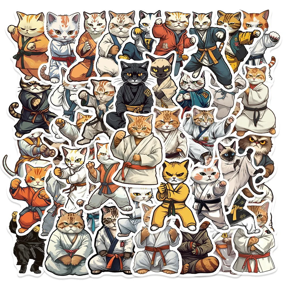 50Pcs/Set Creative Kung Fu Taekwondo Judo Cat Stickers DIY Laptop PC Phone Skateboard Guitar Water Cup Bicycle Sticker Cute Gift
50Pcs/Set Creative Kung Fu Taekwondo Judo Cat Stickers DIY Laptop PC Phone Skateboard Guitar Water Cup Bicycle Sticker Cute Gift