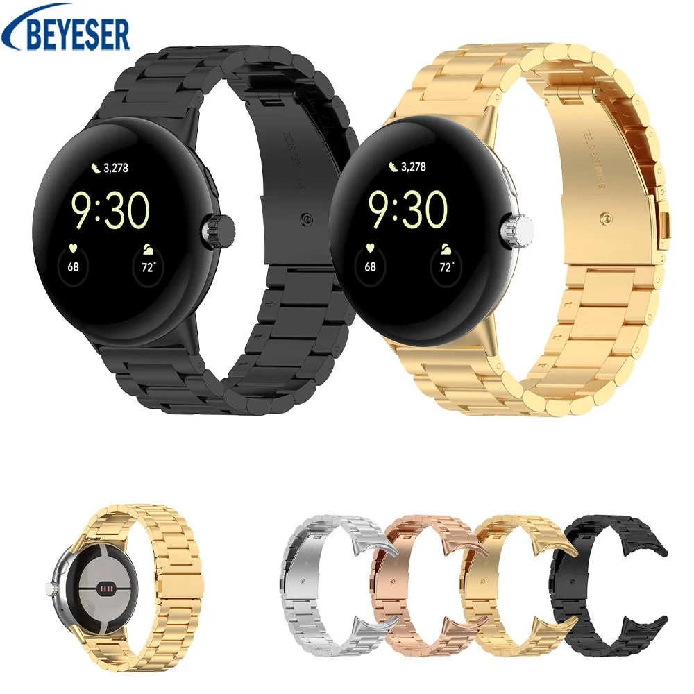 Fashion Metal Strap For Google Pixel Watch SmartWatch Band Bracelet Wristband Accessories Sports Replacement Three-bead Steel Be
Fashion Metal Strap For Google Pixel Watch SmartWatch Band Bracelet Wristband Accessories Sports Replacement Three-bead Steel Be