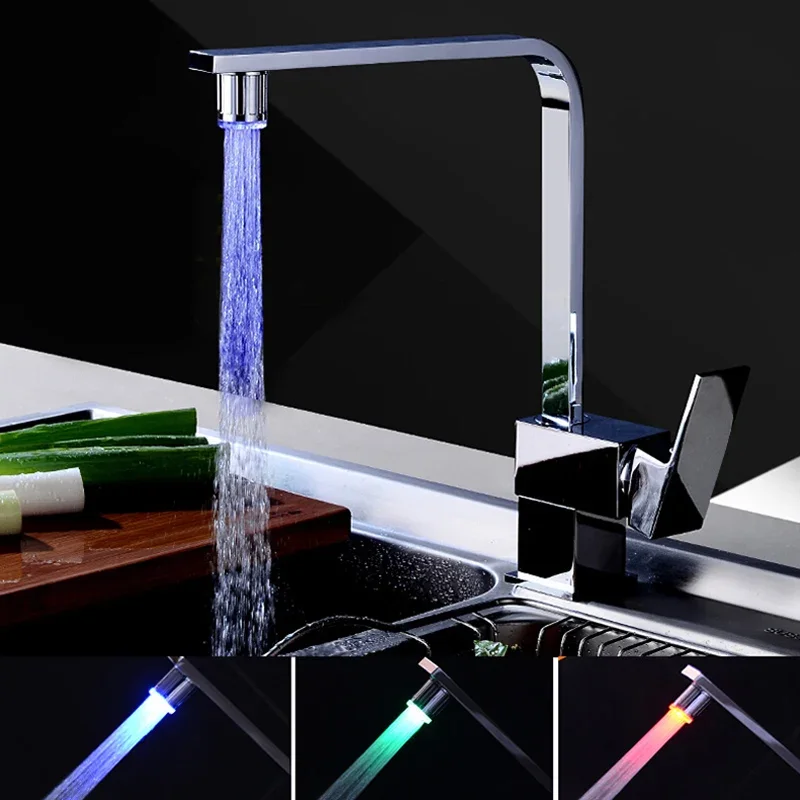 Hot Sale LED Water Faucet Tap Temperature Sensor Glow Shower Kitchen Bathroom RGB/Multi Color/Blue/Red/Green 7 Colors
Hot Sale LED Water Faucet Tap Temperature Sensor Glow Shower Kitchen Bathroom RGB/Multi Color/Blue/Red/Green 7 Colors