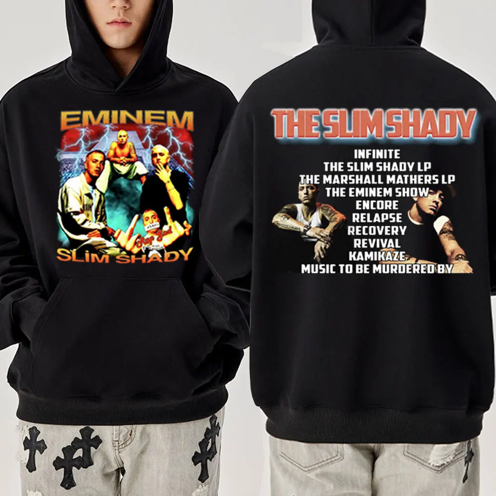 Eminem Slim Shady Hip Hop Harajuku Hodies Men Women Fashion Gothic Fleece Pullover Streetwear Rock Retro Hoodie Sweatshirt Tops
Eminem Slim Shady Hip Hop Harajuku Hodies Men Women Fashion Gothic Fleece Pullover Streetwear Rock Retro Hoodie Sweatshirt Tops